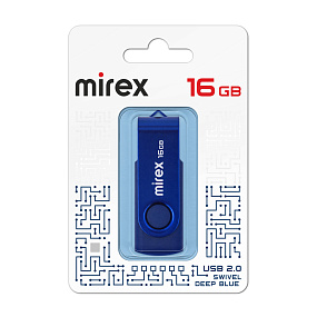 16Gb Mirex Swivel синяя 2.0