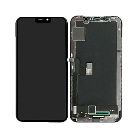 Дисплей для телефона iPhone X в сборе Черный - (Hard OLED) Стандарт (COG)