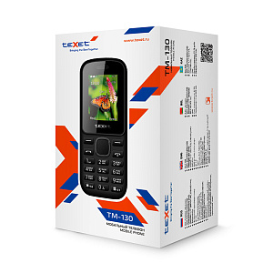 Мобильный телефон teXet TM-130 черно-красный