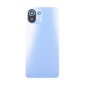 корпус для телефона Xiaomi Mi 11 Lite/Mi 11 Lite 5G/11 Lite 5G NE Задняя крышка Голубой - Премиум