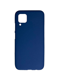 Силиконовый чехол Huawei P40 Lite матовый синий