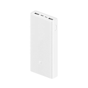 Портативное зарядное устройство Xiaomi 3 20000mAh 2USB/1C 18W (PLM18ZM) белый