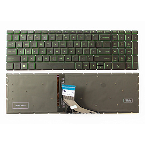 Клавиатура HP 15-CX 15-DA 15-DB 15-CS с зеленой подсветкой