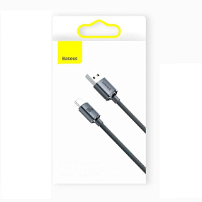Дата кабель Type-C USB Baseus Crystal Shine (Cajy000401) 100W 1м 5A черный