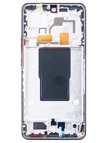Дисплей для телефона Xiaomi 12T/12T Pro (22071212AG/MZB0CE5RU) модуль с рамкой Черный - Оригинал