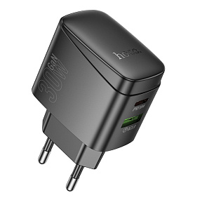 СЗУ-USB/Type-C Hoco CS61A PD30W+QC3.0 черный