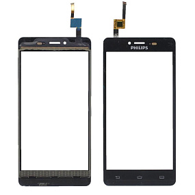 Сенсор для телефона Philips S326 Черный