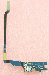 Шлейф Samsung i9505 плата системный разъем/микрофон