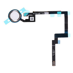 Шлейф iPad Air 2 на кнопку HOME в сборе Серебро