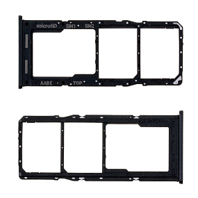 Контейнер SIM Samsung A127F (A12 Nacho) Черный