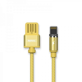 Дата кабель lightning - USB Remax Gravity RC-095i магнитный золото