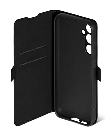Чехол-книжка DF под кожу Samsung S711 Galaxy S23 FE черный