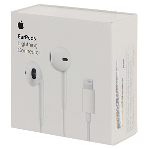 Гарнитура Apple EarPods с разъемом Lightning (белый)