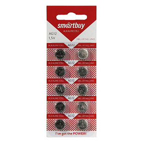 Батарейка SmartBuy AG12 10BL 1шт