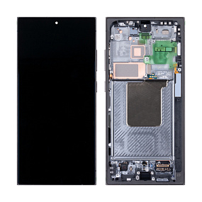 Дисплей для телефона Samsung S928B (S24 Ultra) модуль Черный - Оригинал (SP)