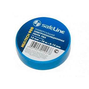 Изолента SAFELINE (15мм*10м) (синий)