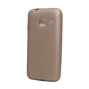 Силиконовый чехол для Samsung J105 Galaxy J1 mini X-Level Guardian матовый золото