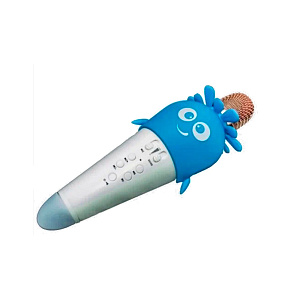 Микрофон детский K5 беспр/караоке синий