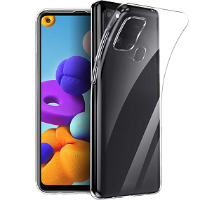 Силиконовый чехол для Samsung A217 Galaxy A21s прозрачный