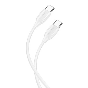 Дата кабель Type-C - Type-C Borofone BX19 60W 3A 1м белый