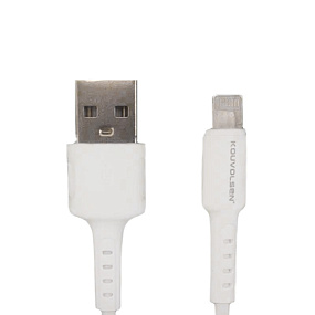 Дата кабель lightning - USB Kouvolsen X108 3A белый