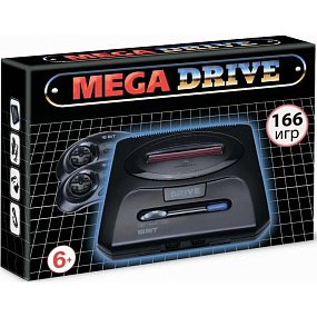 Игровая приставка 16bit MegaDrive Classic166-in-1(УЦЕНКА)б/у, потертости