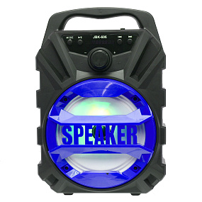 Колонка JBK-606 (Bluetooth/MicroSD/USB/FM/AUX) 5W синяя