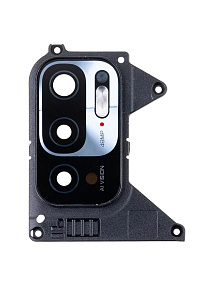 Стекло камеры Xiaomi Redmi Note 10T/10 5G (M2103K19Y) в сборе с рамкой Черный