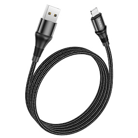 Дата кабель lightning - USB Hoco X50 1м черный