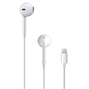 Гарнитура Apple EarPods с разъемом Lightning (белый) (УЦЕНКА)б/у,не работает микрофон