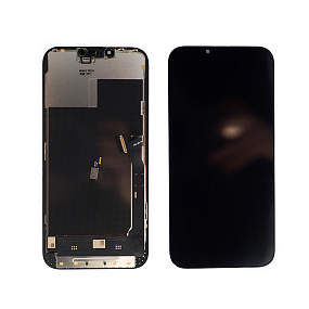 Дисплей для телефона iPhone 13 Pro Max в сборе Черный - DD (Soft OLED, 120 Гц) (MT)
