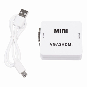 Переходник HDMI (мама) - VGA (папа) - 3,5Jack (мама)