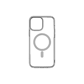 Кейс iPhone 14 Pro Max силикон Magsafe прозрачный черный
