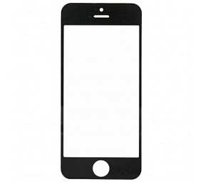 Стекло модуля iPhone 5/5C/5S/SE Черное - Оригинал