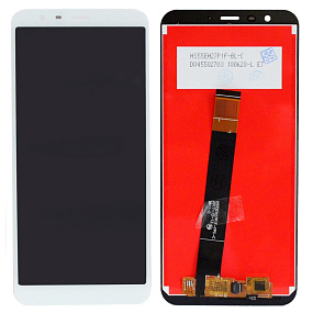 Дисплей для телефона Meizu M8c в сборе с тачскрином Белый