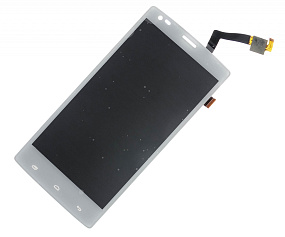 Дисплей для телефона Fly IQ4505 (Era Life 7) в сборе с тачскрином Белый