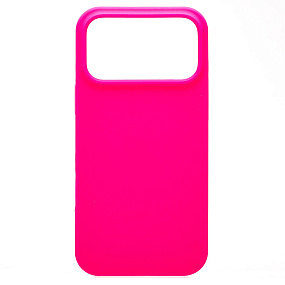 Кейс iPhone 17 Pro Max Silicone Case без логотипа фуксия