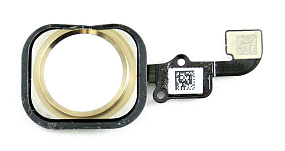 Шлейф iPhone 6/6 Plus на кнопку HOME в сборе Золото
