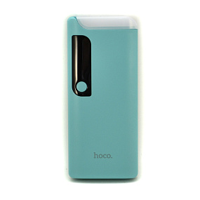 Портативное зарядное устройство Hoco B27 QC 2 USB 15000mAh LCD голубой