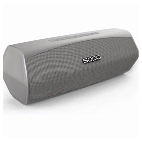 Колонка Sodo L6 (Bluetooth/MicroSD/USB/FM/AUX) серая