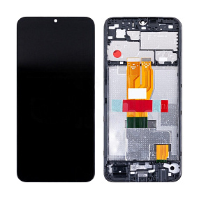 Дисплей для телефона Realme C30/Narzo 50i Prime (RMX3581/RMX3506) модуль с рамкой Черный - Оригинал