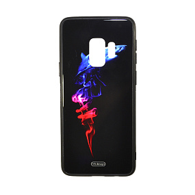 Задняя накладка для Samsung G960 Galaxy S9 стекло YA design акула
