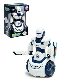 Робот Шунтик (на колесах,подвижные конечности,песни,огоньки) ZYA-A3222(УЦЕНКА)б/у, потертости