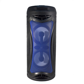 Колонка RS-8880 (Bluetooth/MicroSD/USB/FM/AUX) 10W синяя (УЦЕНКА) Повреждение коробки, потёртости