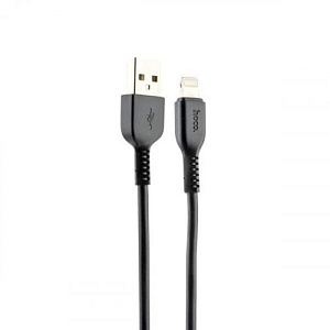Дата кабель lightning - USB Hoco X20 2.4A 1м черный