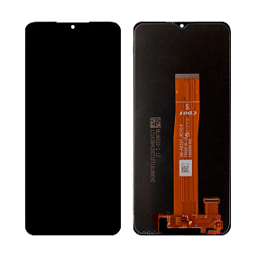 Дисплей для телефона Samsung A127F (A12 Nacho) в сборе с тачскрином Черный - Оригинал