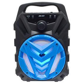 Колонка JBK-607 (Bluetooth/MicroSD/USB/FM/AUX) 5W синяя