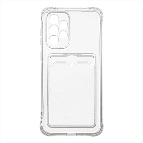 Силиконовый чехол для Samsung A336 Galaxy A33 5G с визитницей прозрачный