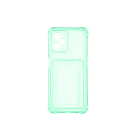 Силиконовый чехол Realme C55 с закрытой камерой мятный