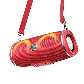 Колонка Hoco HC12 (Bluetooth/USB/FM/AUX) 10W красный